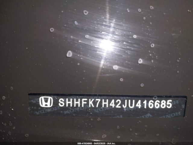 SHHFK7H42JU416685 Honda Civic Sport