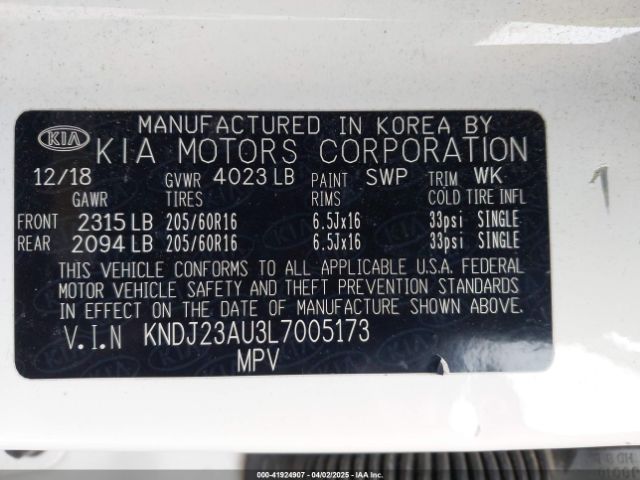 KNDJ23AU3L7005173 KIA SOUL S