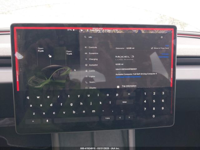 5YJ3E1EA5SF890621 Tesla Model 3 Long Range Rear-wheel Drive