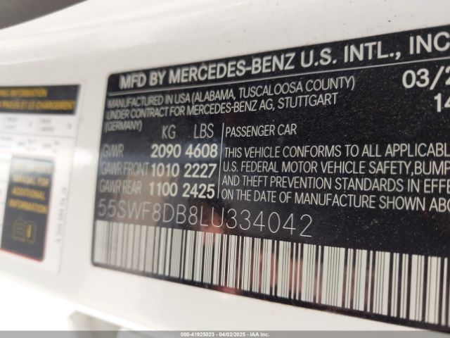 55SWF8DB8LU334042 Mercedes-Benz C 300