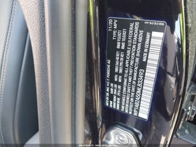 2021 PORSCHE MACAN WP1AB2A50MLB33493 Photo 8