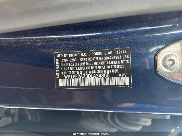 2013 PORSCHE CAYENNE WP1AF2A23DLA34855 Photo 8