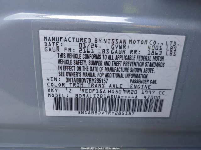 2024 NISSAN SENTRA 3N1AB8DV7RY285157 Photo 8