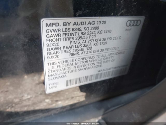 2021 AUDI Q7 WA1LXAF73MD018648 Photo 8