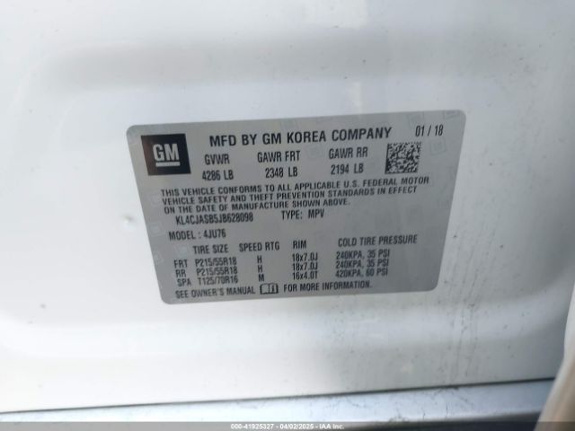 KL4CJASB5JB628098 Buick Encore Preferred