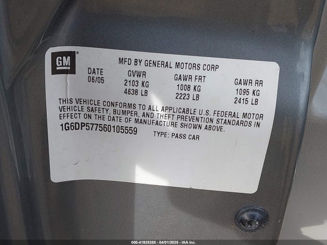 2006 CADILLAC CTS 1G6DP577560105559 Photo 8