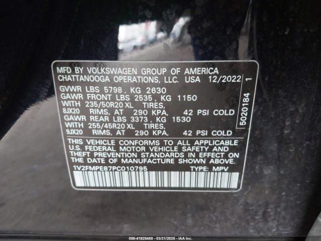 1V2FMPE87PC010795 Volkswagen Id.4 Pro S/pro S Plus