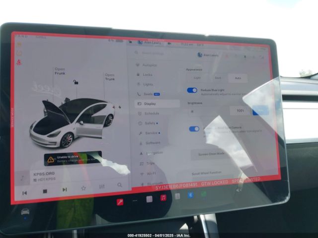 5YJ3E1EB6JF081491 Tesla MODEL 3