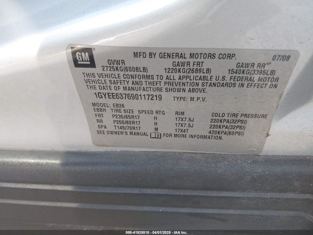 2009 CADILLAC SRX 1GYEE637690117219 Photo 8