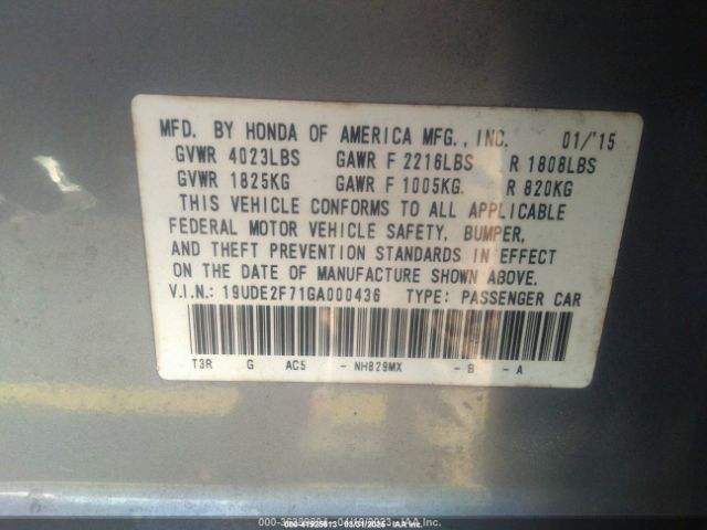 19UDE2F71GA000436 Acura ILX