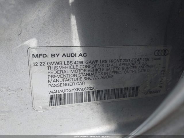 2023 AUDI A3 WAUAUDGYXPA062020 Photo 8