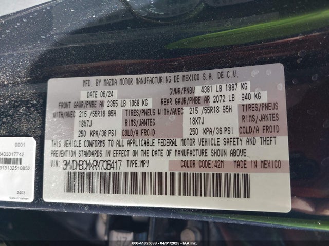 Mazda pyukd 2024 3MVDMBCMXRM706417 Image 9