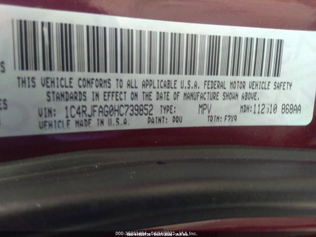 1C4RJFAG0HC739852 Jeep 2017