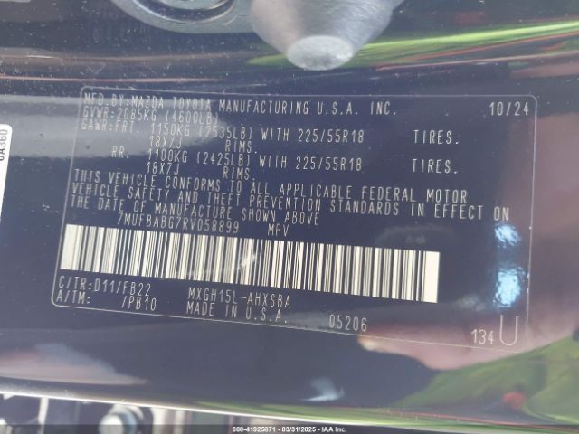 2024 TOYOTA COROLLA CROSS HYBRID 7MUFBABG7RV058899 Photo 8