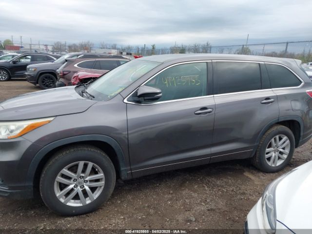 5TDZARFH8ES008504 Toyota Highlander Le
