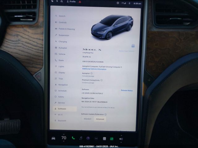 5YJXCBE2XLF230629 Tesla Model X Long Range Dual Motor All-wheel Drive/long Range Plus Dual Motor All-wheel Drive