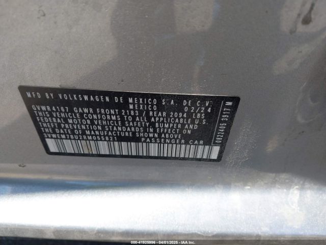 3VWEM7BU2RM055821 Volkswagen Jetta 1.5t Se