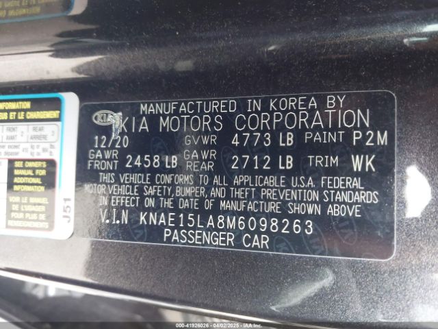 KNAE15LA8M6098263 KIA Stinger Gt-line
