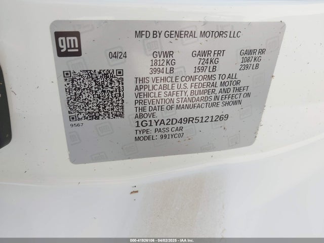 1G1YA2D49R5121269 Chevrolet lt2