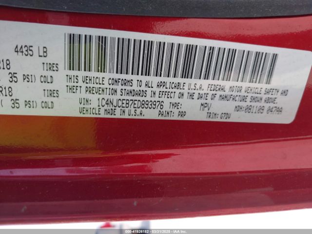 1C4NJCEB7ED893976 Jeep Compass Latitude