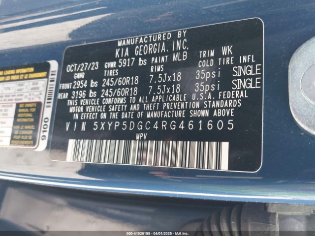 5XYP5DGC4RG461605 KIA Telluride Sx Prestige X-pro