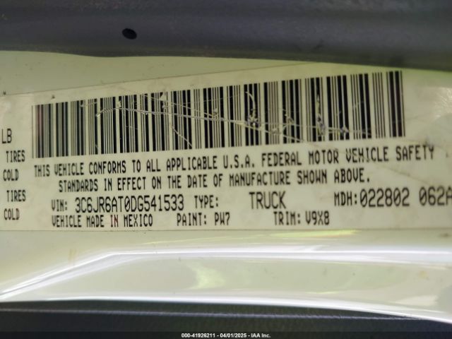 2013 RAM 1500 3C6JR6AT0DG541533 Photo 8