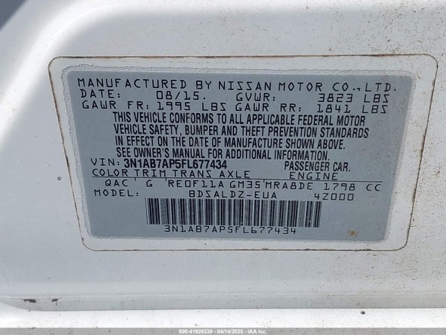 Nissan 2015 2015 3N1AB7AP5FL677434 Image 9