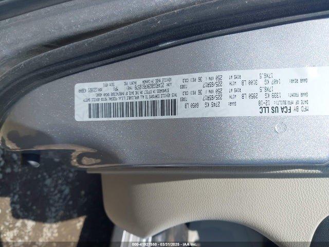 2C4RDGBG9KR616576 Dodge Grand Caravan Se