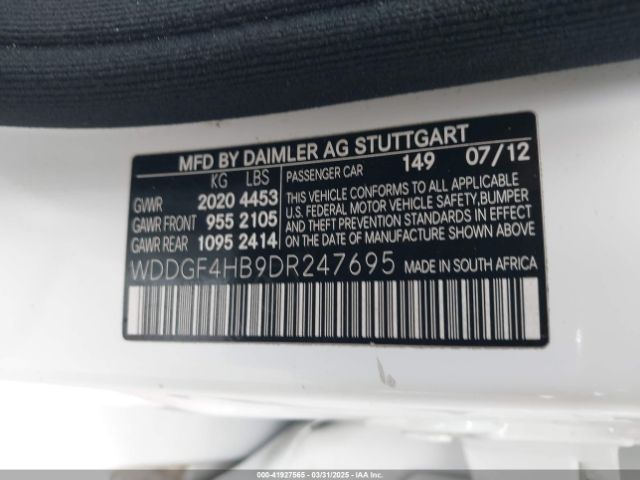 2013 MERCEDES-BENZ C 250 WDDGF4HB9DR247695 Photo 8