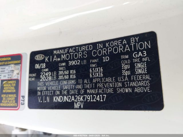 KNDJN2A26K7912417 KIA Soul
