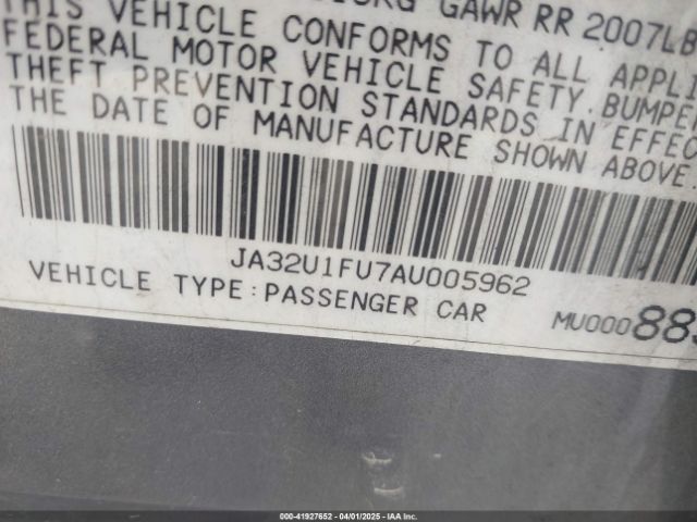 2010 MITSUBISHI LANCER JA32U1FU7AU005962 Photo 8