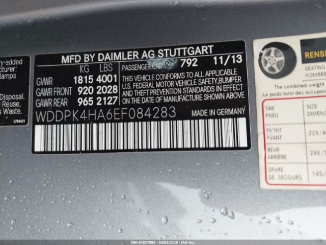 WDDPK4HA6EF084283 Mercedes-Benz SLK 250
