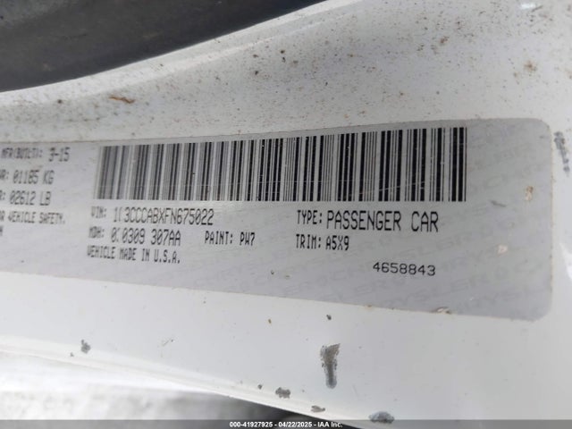 Chrysler 200 Limited 2015 1C3CCCABXFN675022 Image 9
