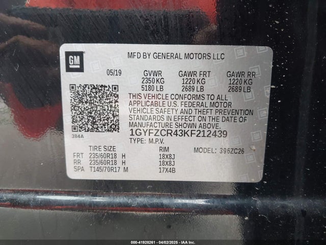 2019 CADILLAC XT4 1GYFZCR43KF212439 Photo 8