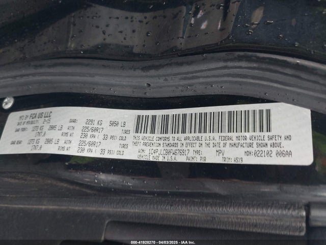 1C4PJLCB0FW676917 Jeep Cherokee Latitude