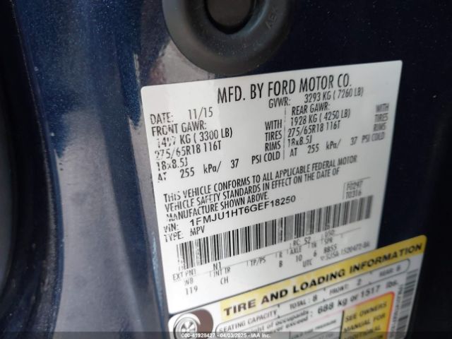 1FMJU1HT6GEF18250 Ford Expedition Xlt