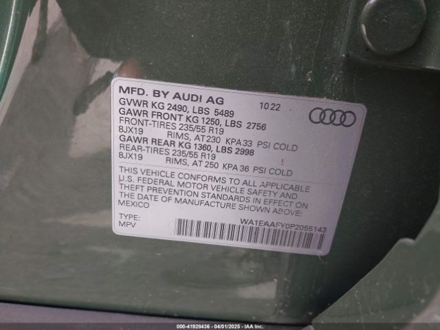 2023 AUDI Q5 WA1EAAFY0P2055143 Photo 8