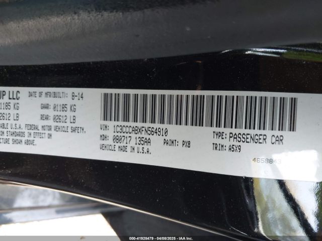 1C3CCCABXFN564910 Chrysler 200 Limited