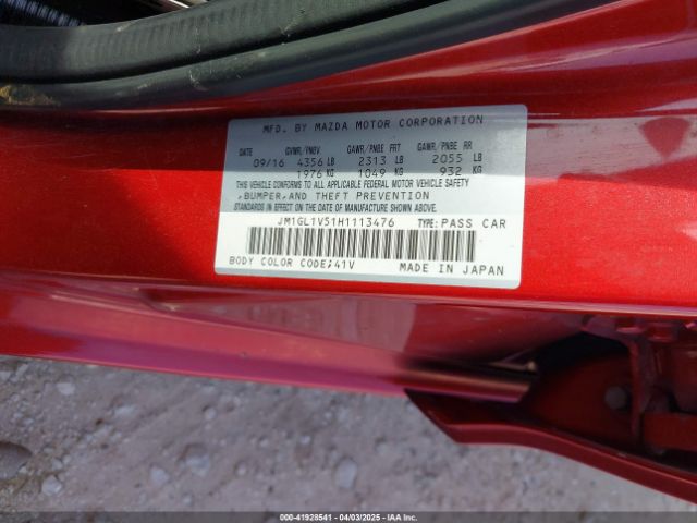 JM1GL1V51H1113476 Mazda Mazda6 Touring