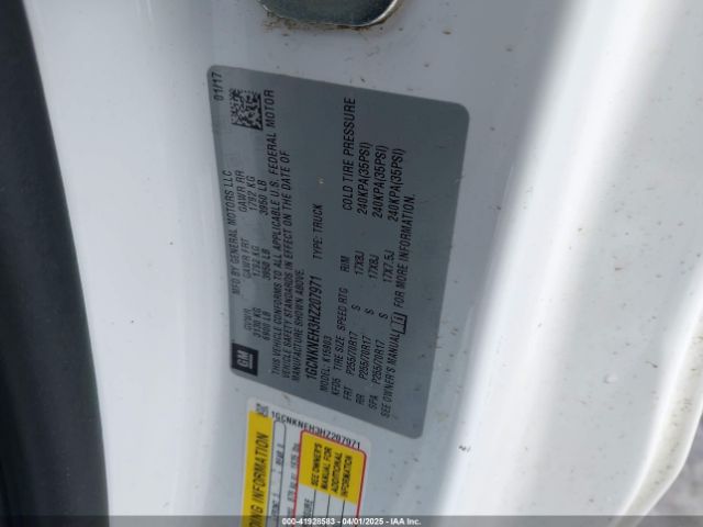 1GCNKNEH3HZ207971 Chevrolet Silverado 1500 Wt