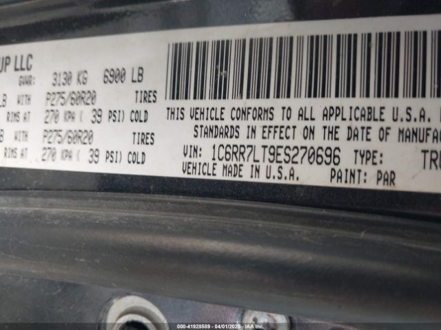 2014 RAM 1500 1C6RR7LT9ES270696 Photo 8