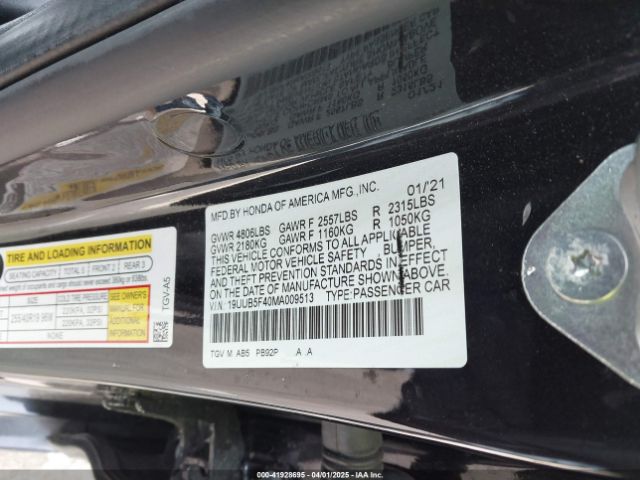 19UUB5F40MA009513 Acura k20c6