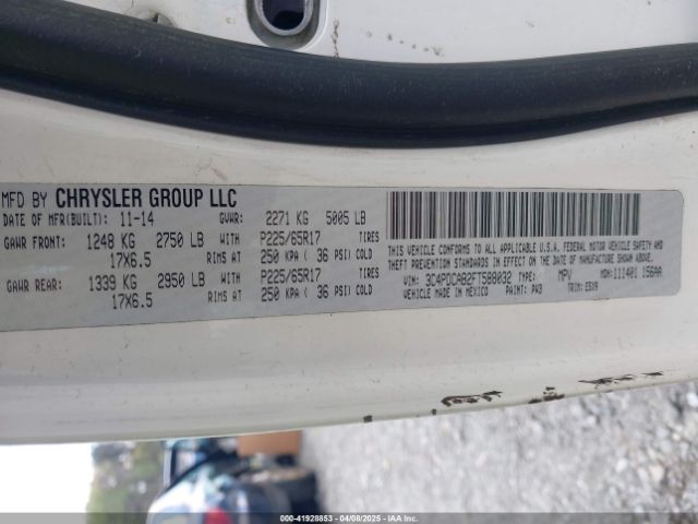 3C4PDCAB2FT588032 Dodge Journey American Value Pkg