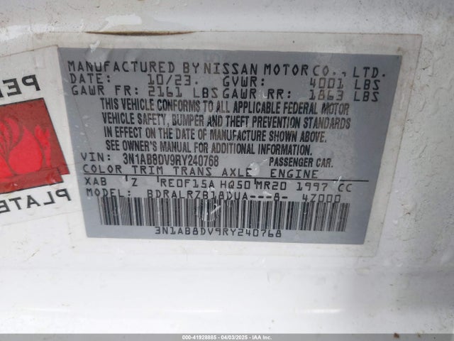 Nissan Sentra Sr Xtronic Cvt 2024 3N1AB8DV9RY240768 Image 9