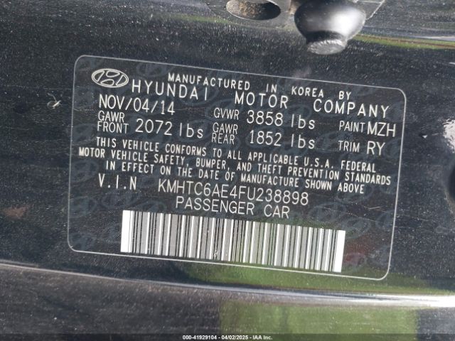 KMHTC6AE4FU238898 Hyundai Veloster Turbo