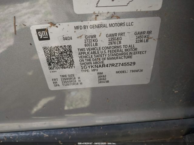 2024 CADILLAC XT5 1GYKNAR47RZ745529 Photo 8