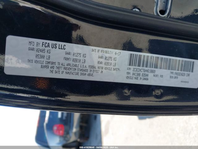 2C3CDXCT6HH618869 Dodge Charger R/t Rwd