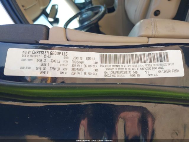 1C4RJEBG9EC348171 Jeep Grand Cherokee Limited
