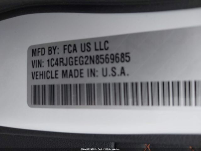 2022 JEEP GRAND CHEROKEE 1C4RJGEG2N8569685 Photo 8