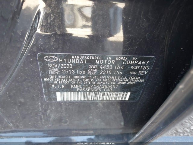 KMHL14JAXRA365457 Hyundai gdi theta iii